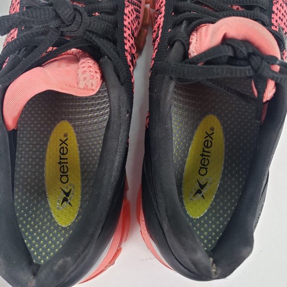 Asics GEL-QUANTUM 360 Knit Peach Red Black Women Size 6.5 Running Shoe T778N - Picture 11 of 16